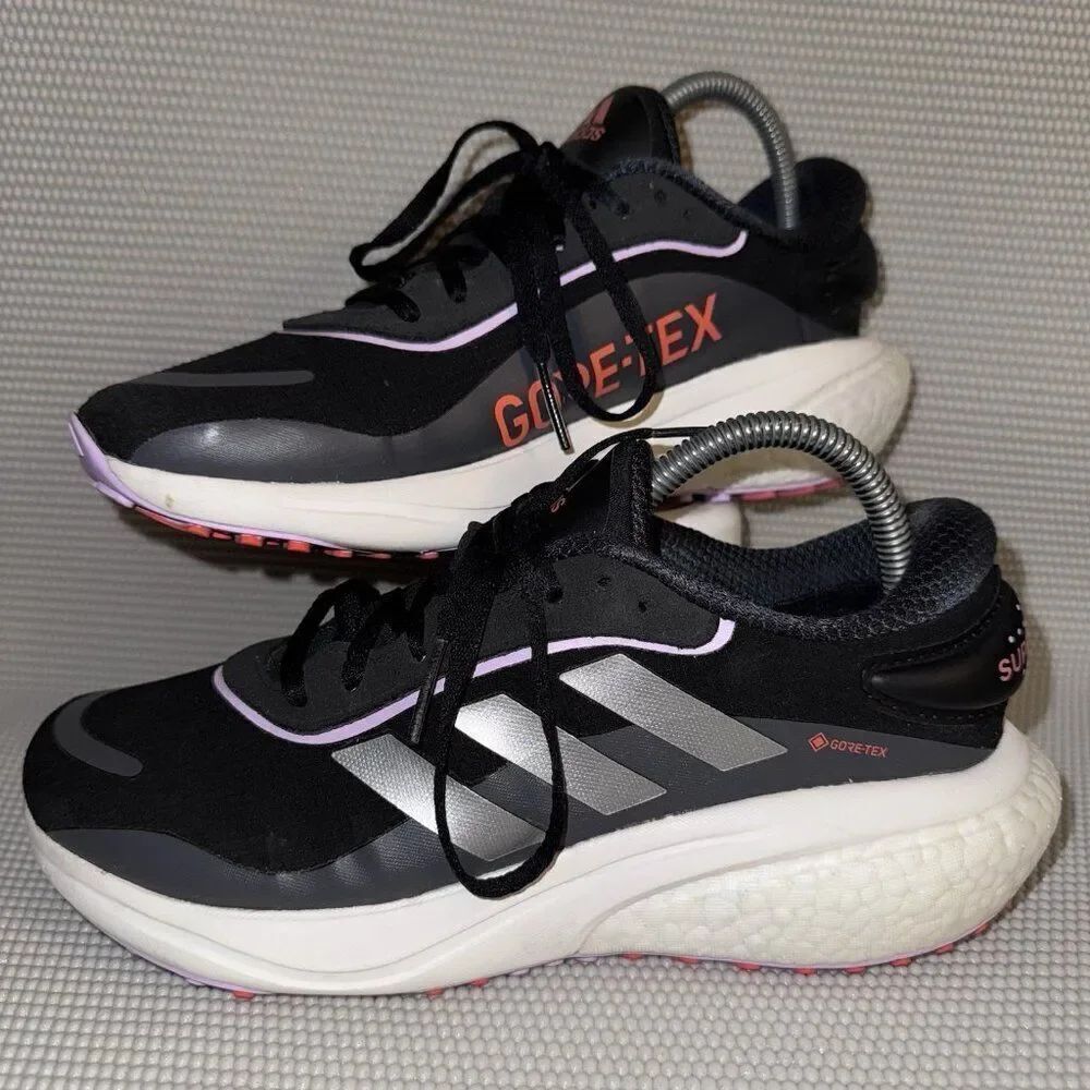 Adidas Supernova Gore-Tex GTX Black White Running Outdoor Shoes Women’s Size 8